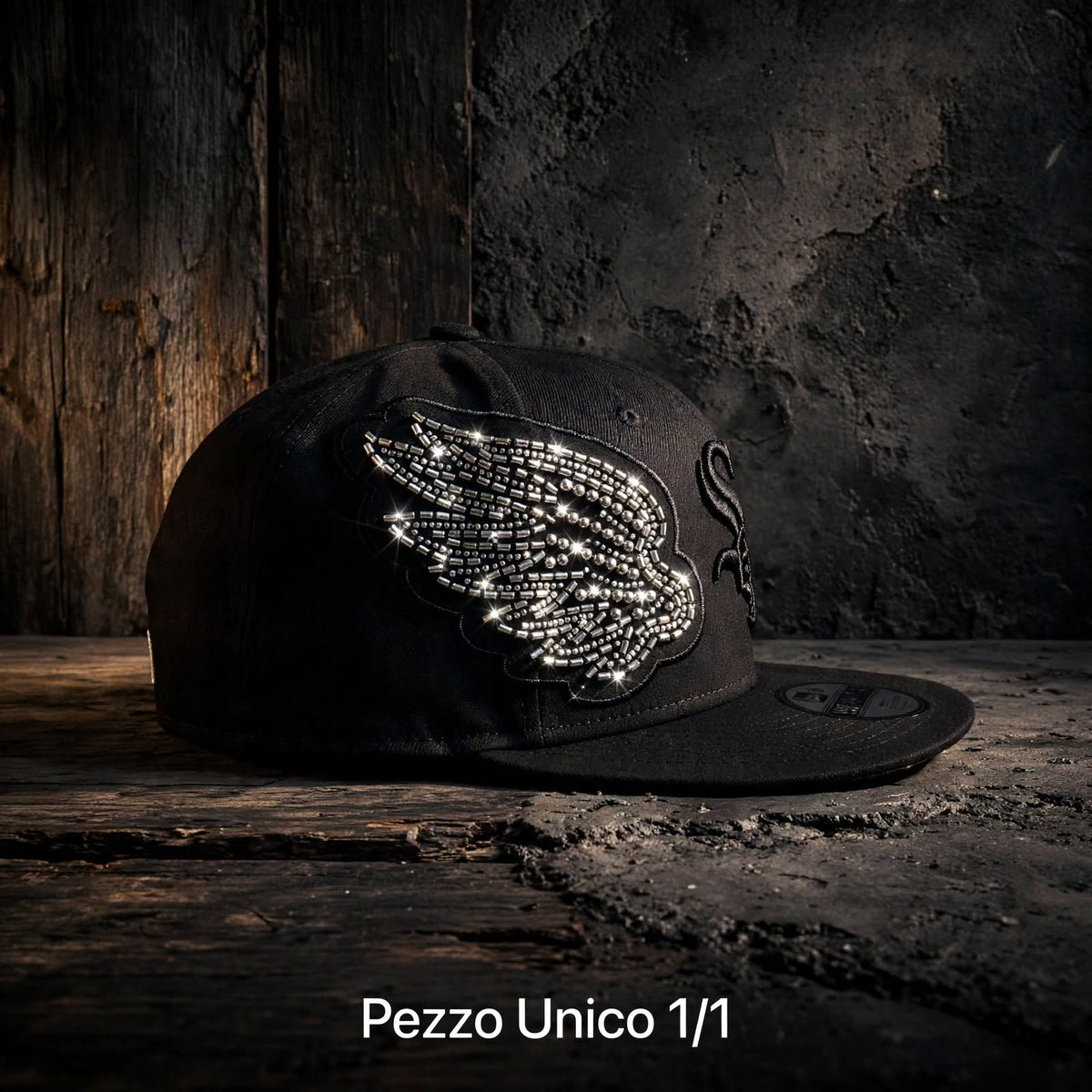 Cappello Ali di Angelo Nero - Pezzo Unico 1/1