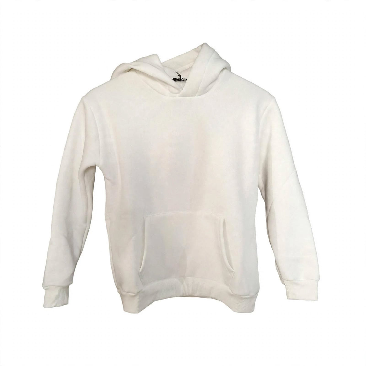 Felpa Hoodie Basic "Off White" – Cappuccio Bianca Unisex