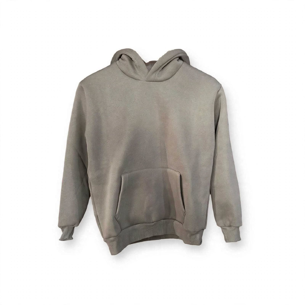 Felpa Hoodie Basic "Stone Grey" – Cappuccio Grigio Unisex
