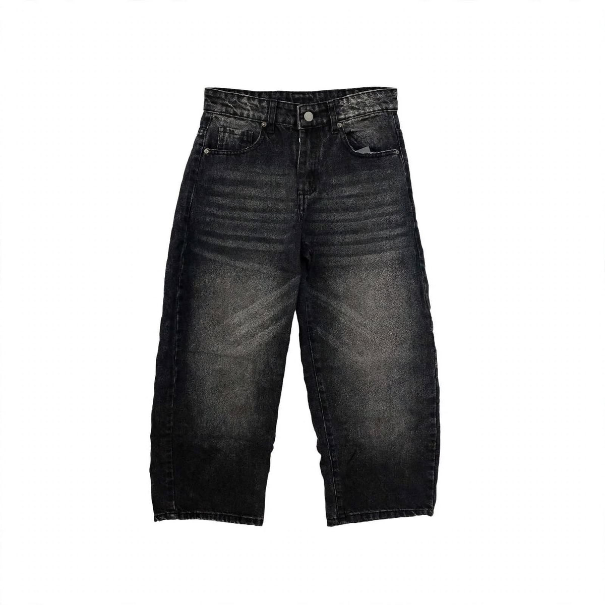 Jeans Baggy Washed Black "Smoke" – Gamba Larga Unisex